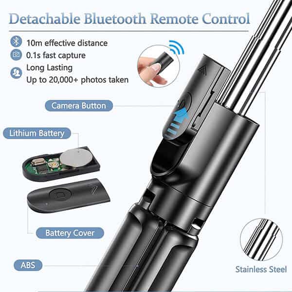 Selfie Stick Tripod Extendable Wireless Bluetooth Remote Portable Smartphone Tripod Stand Mount for IOS Android phone Selfie Stick Tripod Extendable Wireless Bluetooth Remote Portable Smartphone Tripod Stand Mount for IOS Android phone